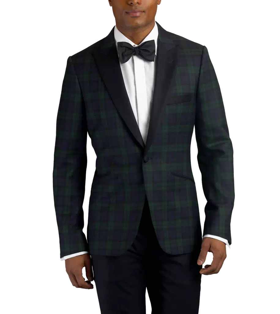 Sport Coats Men's Blackwatch Blazer Black Watch Tartan Wool