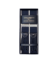 Albert Thurston Black Solid Suspenders with Silver Hardware