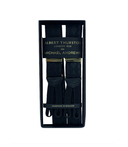 Albert Thurston Black Stretch Suspenders