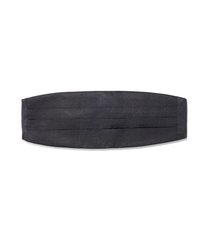 (product) Black Silk Grosgrain Cummerbund