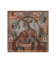 (product) The Song Deer Coral/ Quartz Pocket Square, full view