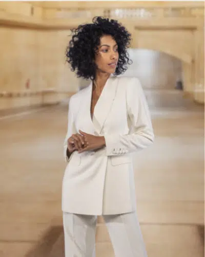 Womens white tuxedo