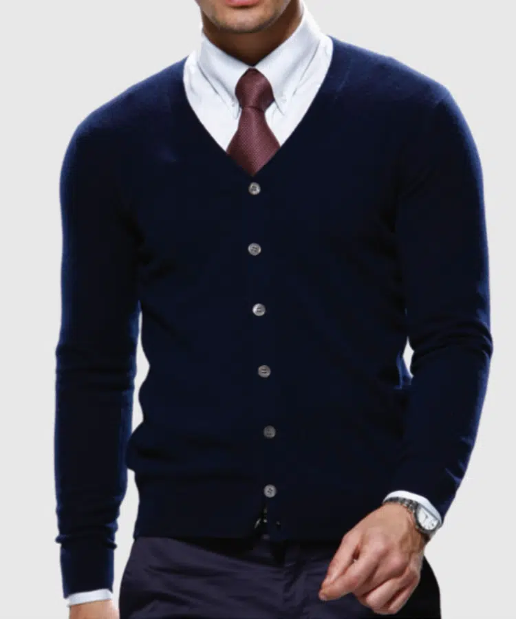 Blue Cardigan Custom Sweater