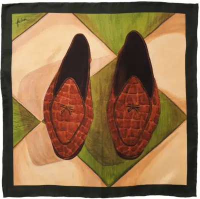 Michael Andrews x Daniel Falcon 'Mr Uptown' Pocket Square