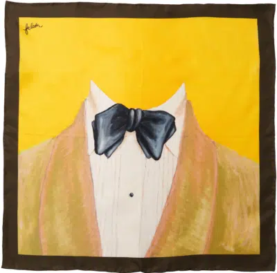 Michael Andrews x Daniel Falcon Seasonal Ginkgo Pocket Square