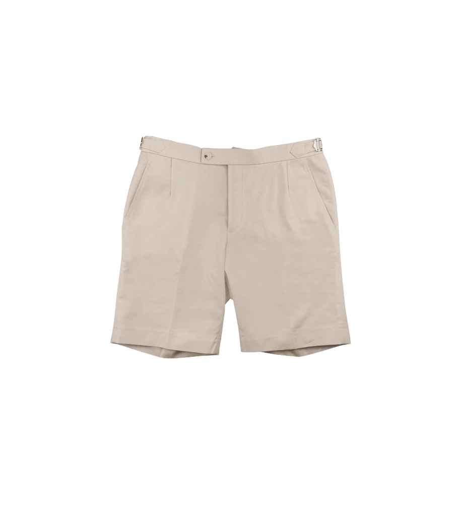 Beige Cotton Shorts | Michael Andrews Bespoke, New York's Most Trusted ...