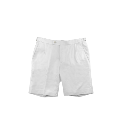 (product) White Cotton Shorts