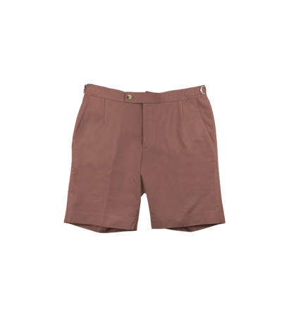 (product) Burnt Salmon Cotton Shorts