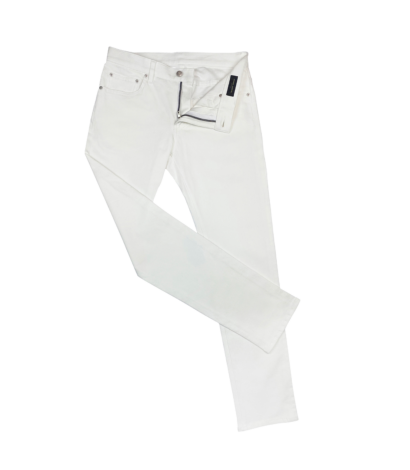 (product) White Stretch Denim Jeans