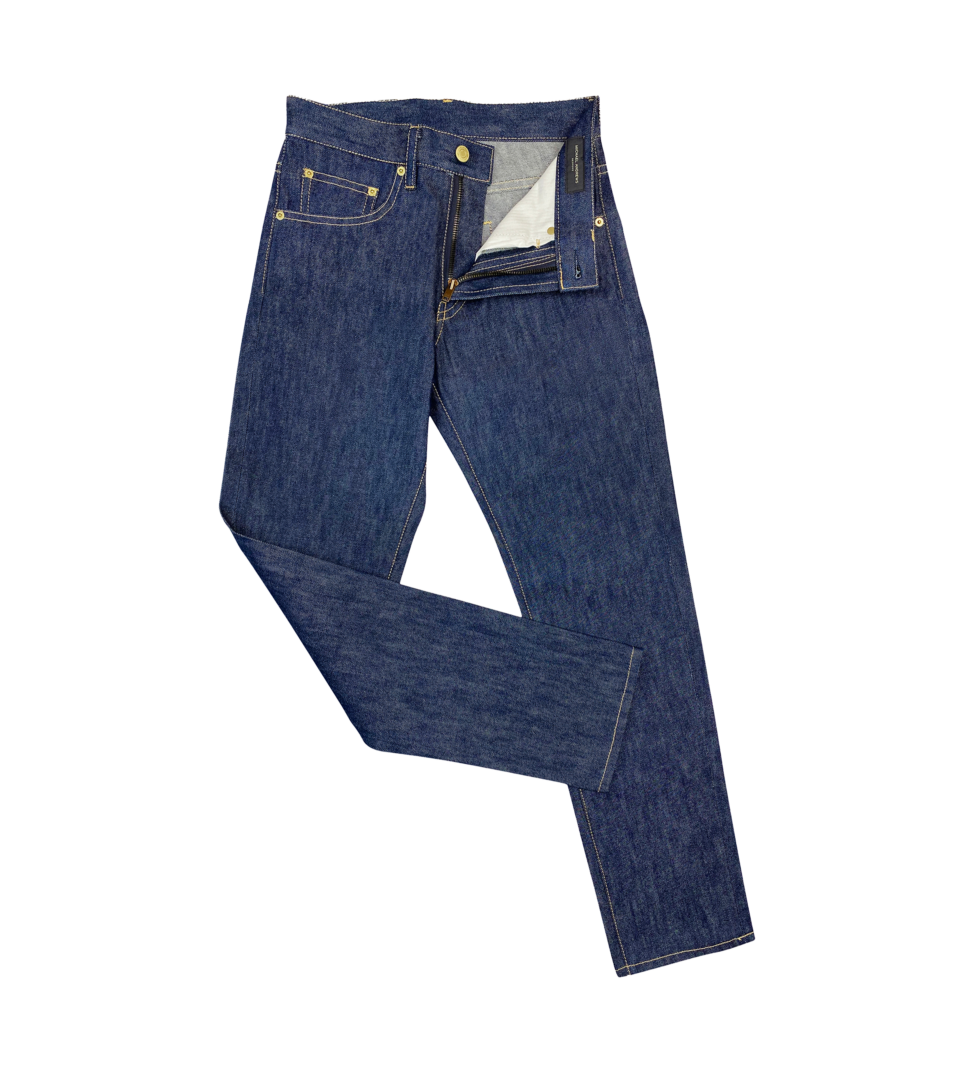 (product) Navy Blue Stretch Denim Jeans