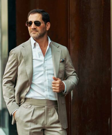 Michael Andrews Tan Solaro Suit