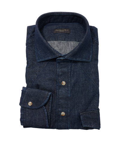 MAB Dark Denim Western Shirt