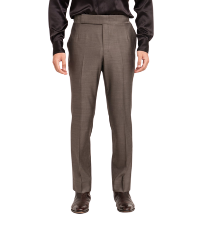 Michael-Andrews-Bespoke-Light-Brown-Dress-Pants-Front-View
