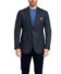 (product) Blue & Brown Wool Silk Glen Check Sport Coat