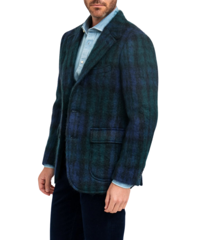 (product) Blackwatch Mohair Tartan Sport Coat