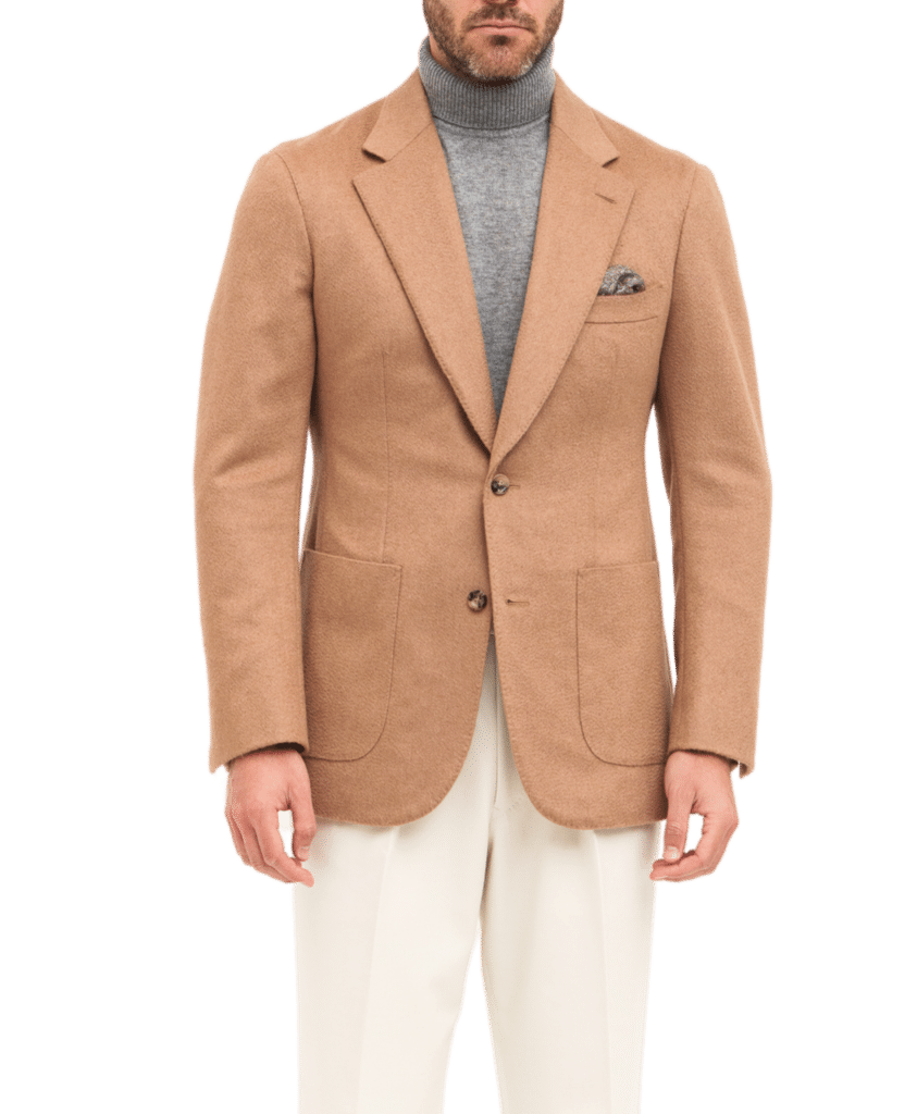 BRUNELLESCHI レザー ハリントンジャケット キャメル イタリア製 Michael-Andrews-Camelhai-Sport