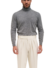 Model in a husky cashmere turtleneck paired with cream pleated trousers