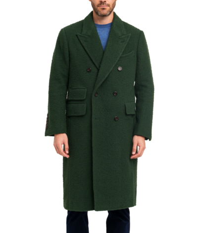 (product) Double Breasted Casentino Wool Overcoat