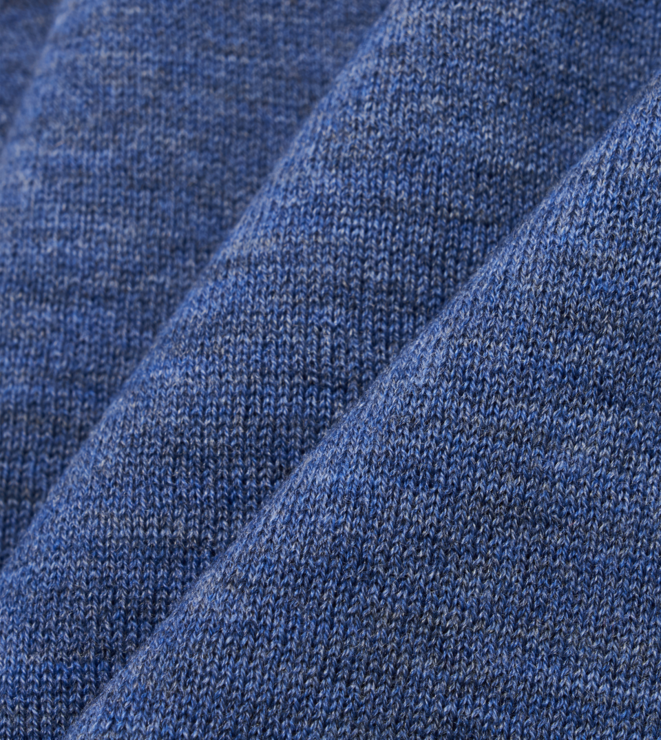 Jean Blue Merino Wool Fabric for Knitwear