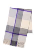 Beige x Grey Classic Plaid Cashmere Stole