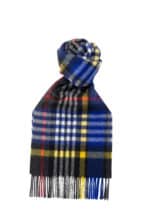 Black x Multi Plaid Cashmere Scarf