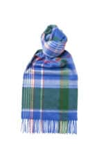 Green x Blue Plaid Cashmere Scarf
