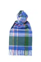 Green x Blue Plaid Cashmere Scarf