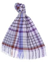 Pink Plaid Extra Wide Cashmere Scarf