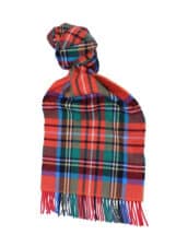 Tartan Red Modern Tartan Lambswool Scarf