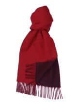 Red x Merlot Plain Reversible Cashmere Blend Scarf