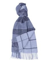 Grey x Windowpane Reversible Classic Check Cashmere Blend Scarf