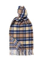 Shepherds Check x Tartan Reversible Classic Check Cashmere Blend Scarf