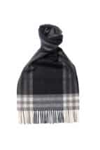 Brown Framed Cashmere Blend Scarf