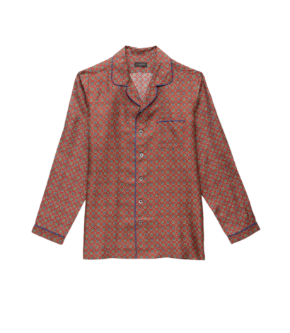 Michael-Andrews-Custom-Sienna-Teal-Medallion-SIlk-Print-Pajama-Shirt