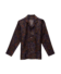Michael Andrews Custom Navy and Maroon Silk Paisley Twill Pajama Shirt