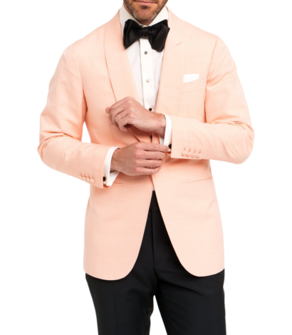 Michael-Andrews-Peach-Shawl-Lapel-Dinner-Jacket - custom suits nyc bespoke tailor midtown, noho