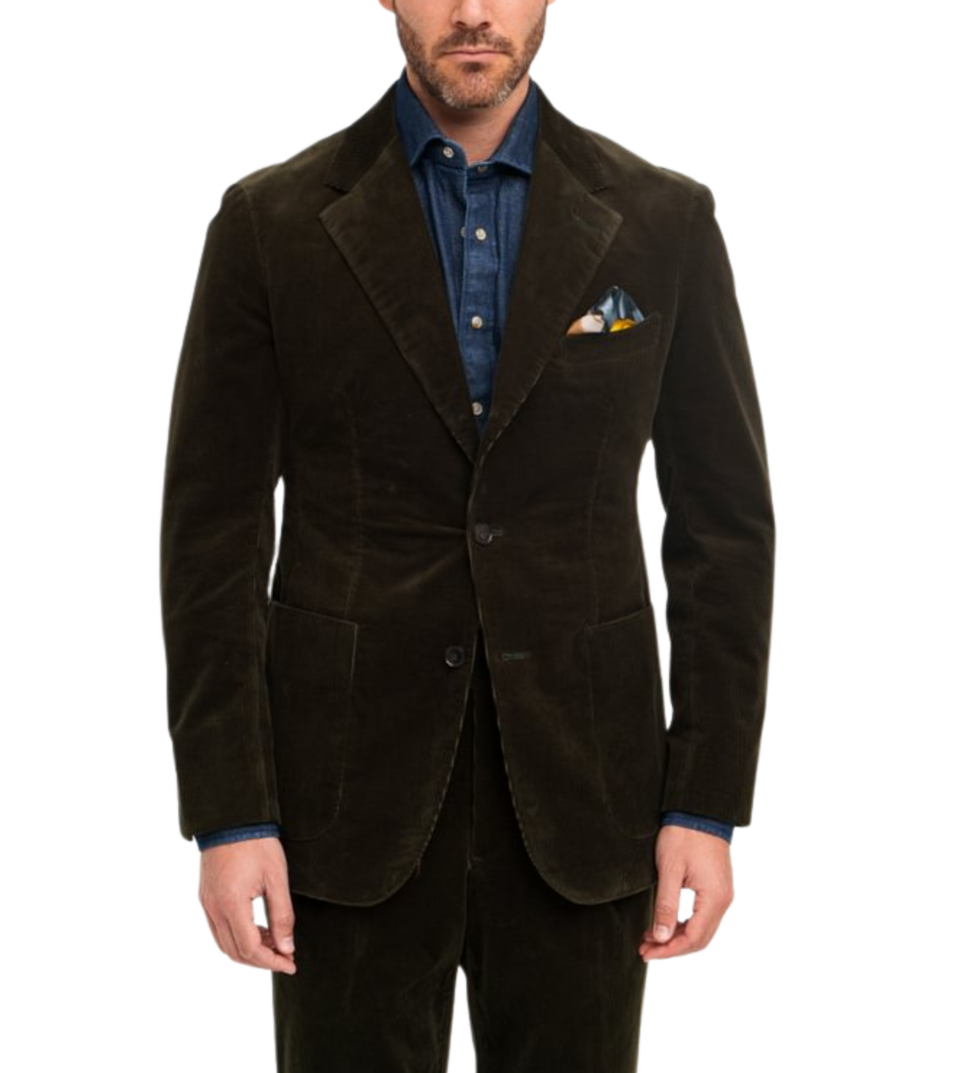 Olive Stretch Corduroy Sport Coat | Michael Andrews Bespoke, New York's ...