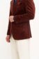 Rust Brown Cotton/Wool Stretch Corduroy Sport Coat Close Up View