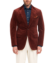Rust Brown Cotton/Wool Stretch Corduroy Sport Coat