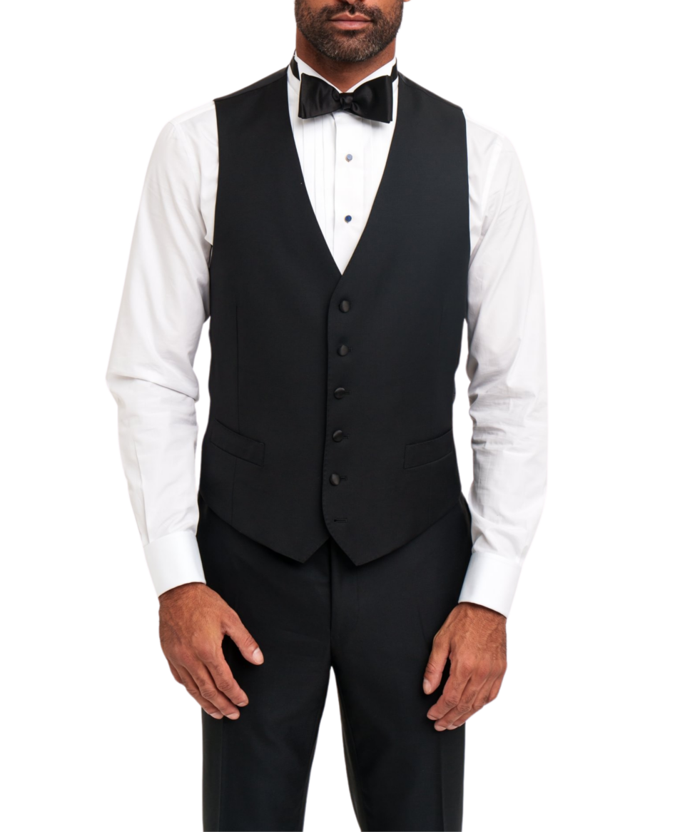 Michael-Andrews-Black-Wool-Tuxedo-Vest-In-Stock-1