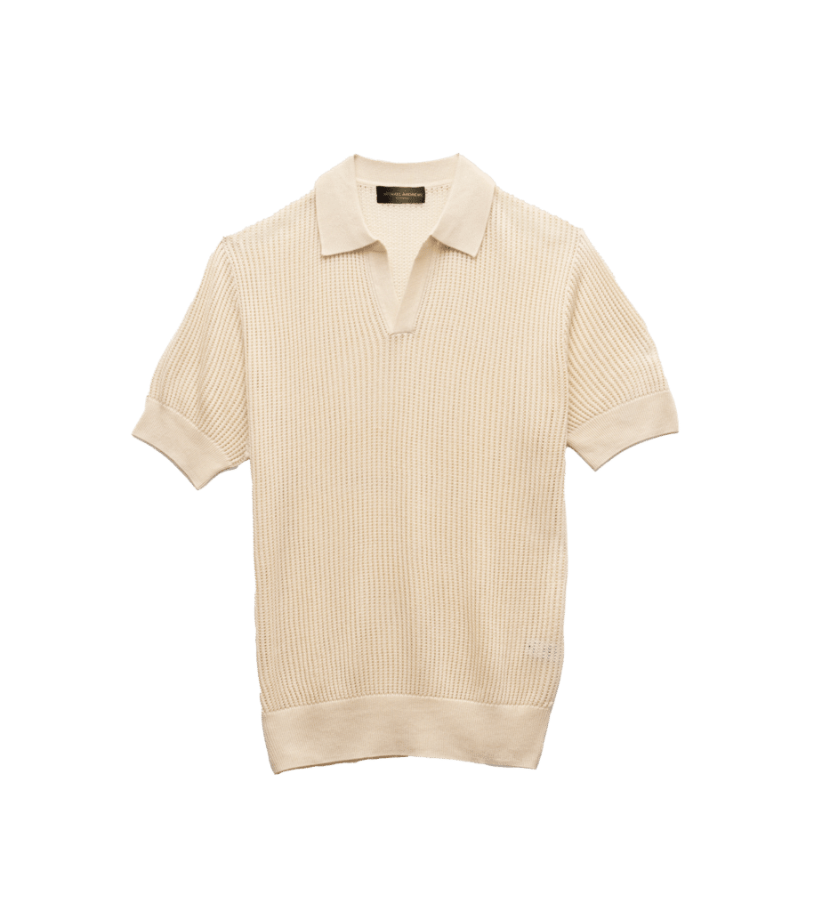 Maya Knit Polo Ivory
