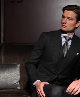Michael Andrews Bespoke Pinstripe Suit