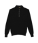 Michael-Andrews-Honeycomb-Long-Sleeve-4-Button-Polo-Black