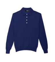 Klein Silk Cashmere Honeycomb Polo