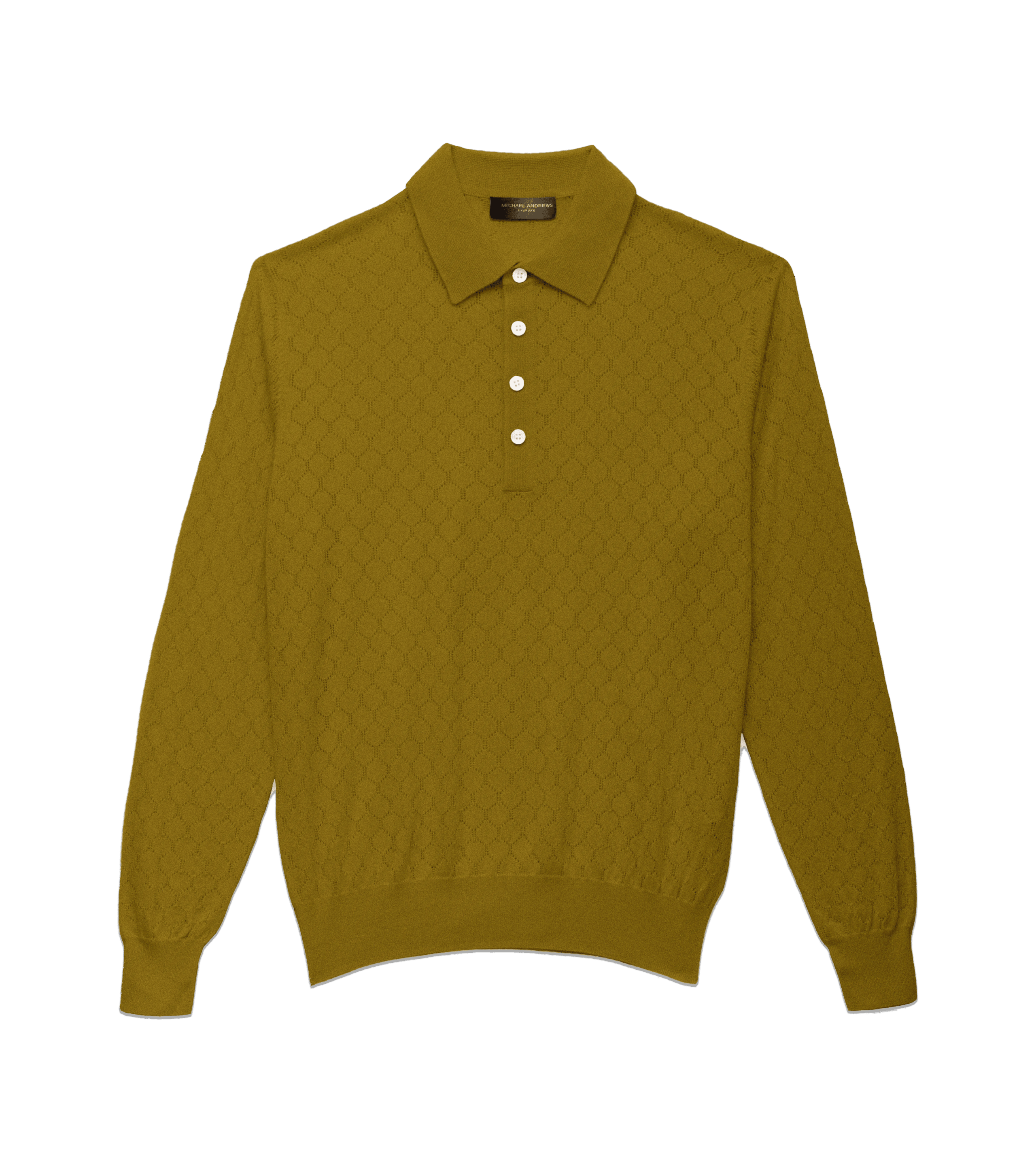 Korma Silk Cashmere Honeycomb Polo