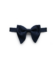 Midnight Silk Satin Monarch Pre-Tied Bowtie (4