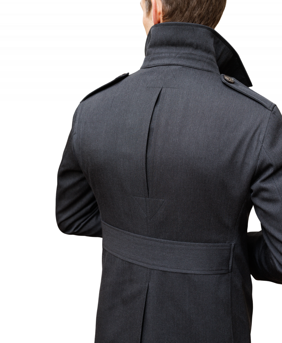 Solid Grey Twill Custom Storm Stopper Jacket