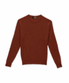 Michael Andrews Merino Wool Cableknit Sweater in Auburn
