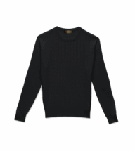 Charcoal Merino Wool Cableknit