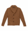 Dark Camel Heavy Gauge Merino Knit Blazer